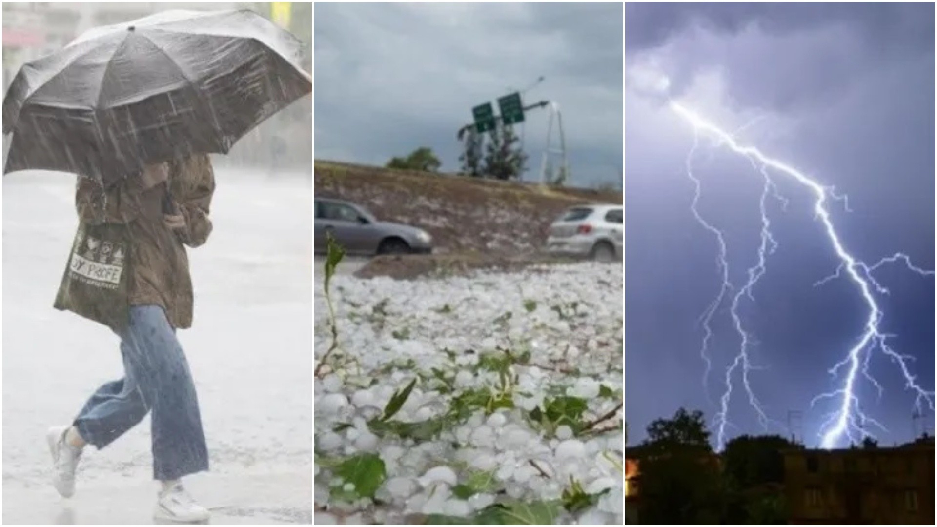 Urgente: alerta meteorológica roja por tormentas severas con actividad eléctrica, granizo y abundante caída de agua