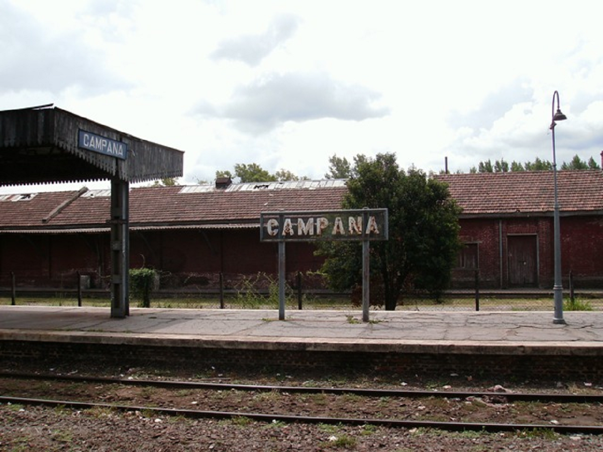 La estación de tren de Campana.