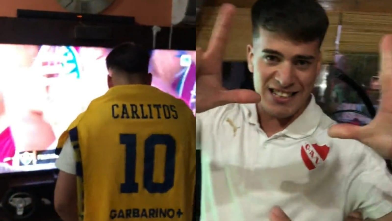 Fingió ser de Boca para burlarse de su amigo tras la derrota ante Fluminense. (Fuente: TikTok)