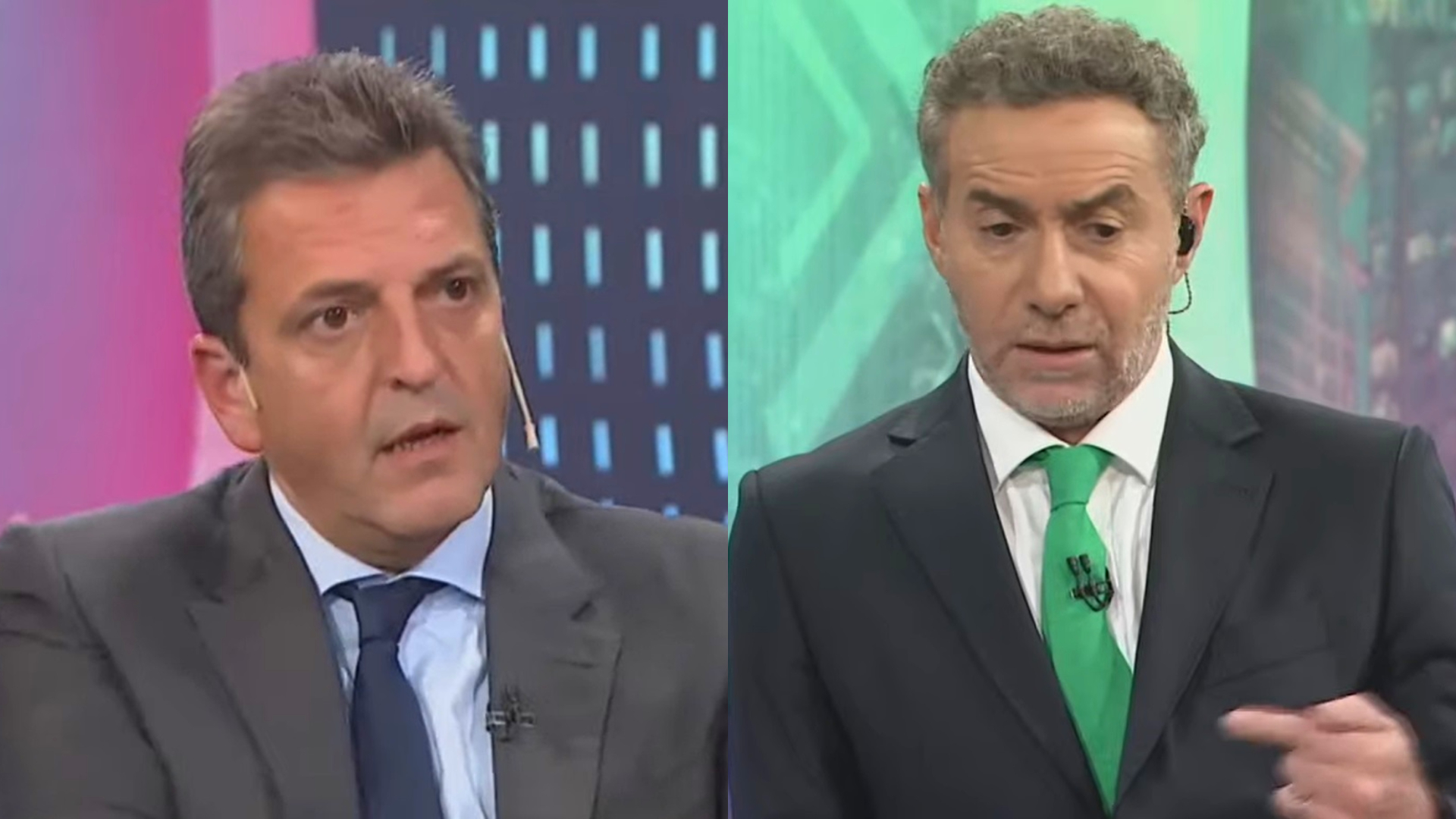 Sergio Massa junto a Lui Majul sobre la investigación del FMI.