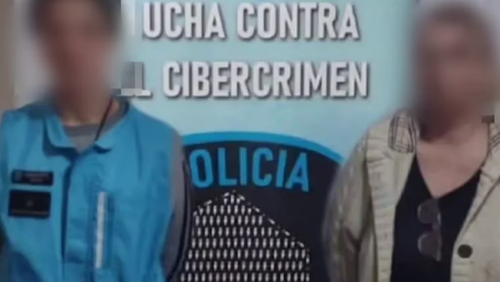 La extorsionadora fue detenida en su departamento.