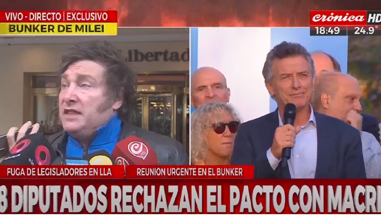 Milei minimizó el enojo de diputados de La Libertad Avanza por el acuerdo con Macri.