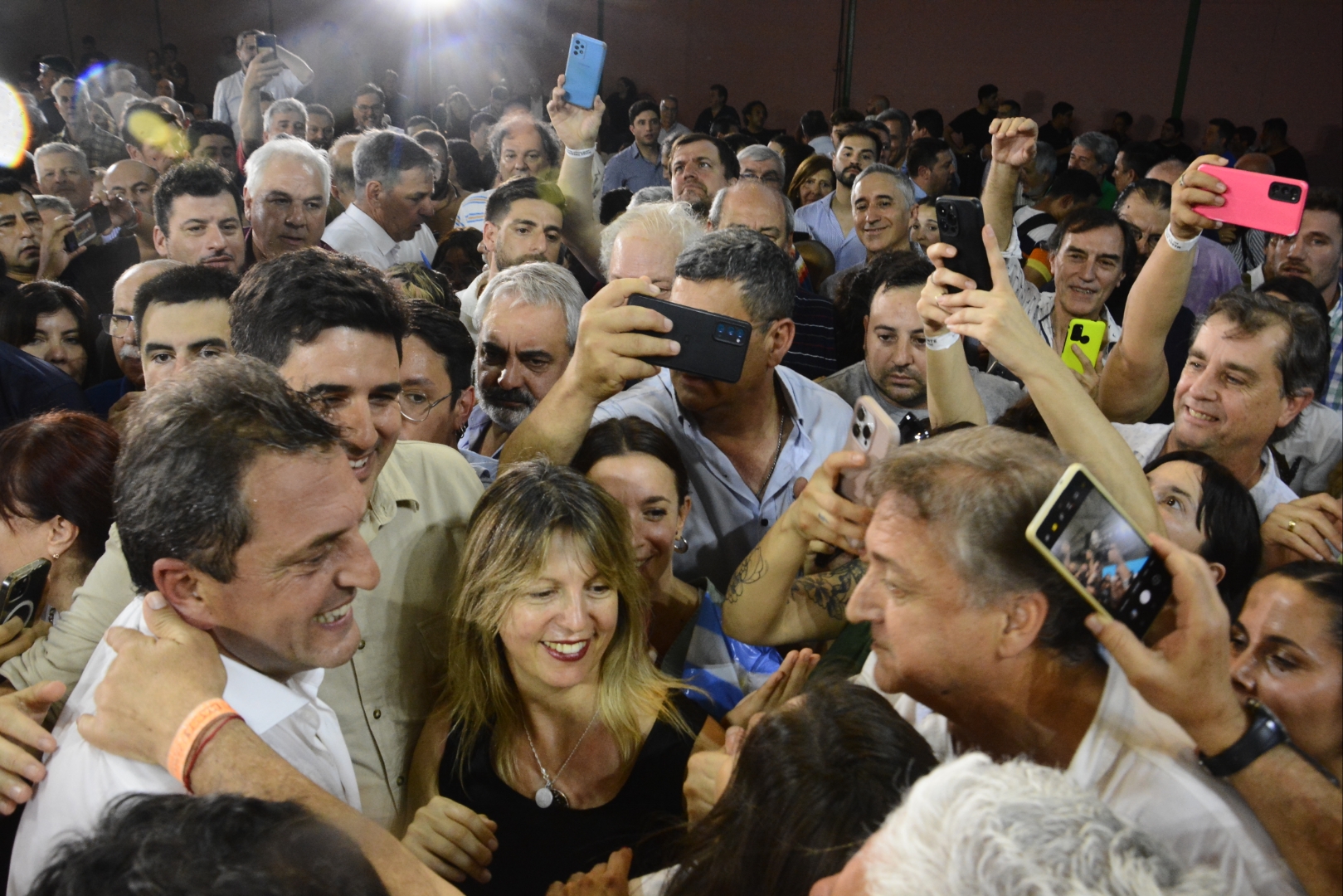 Sergio Massa visitó Rafaela y mantuvo una reunión con empresarios en Santa Fe capital (Télam).