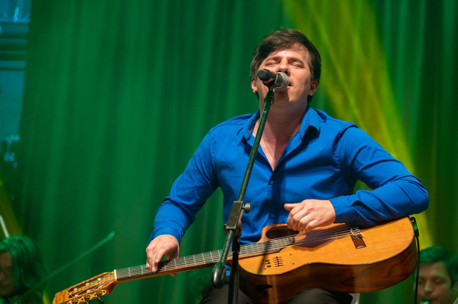 Nahuel Pennisi en los festejos de la Fundación Empujar.