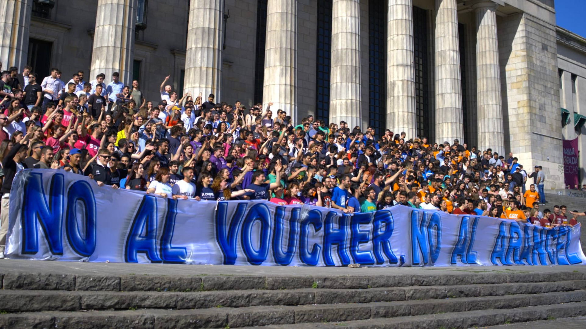 La Federación Universitaria Argentina y su repudio a las políticas de Javier Milei: '¡No a los váucheres!'