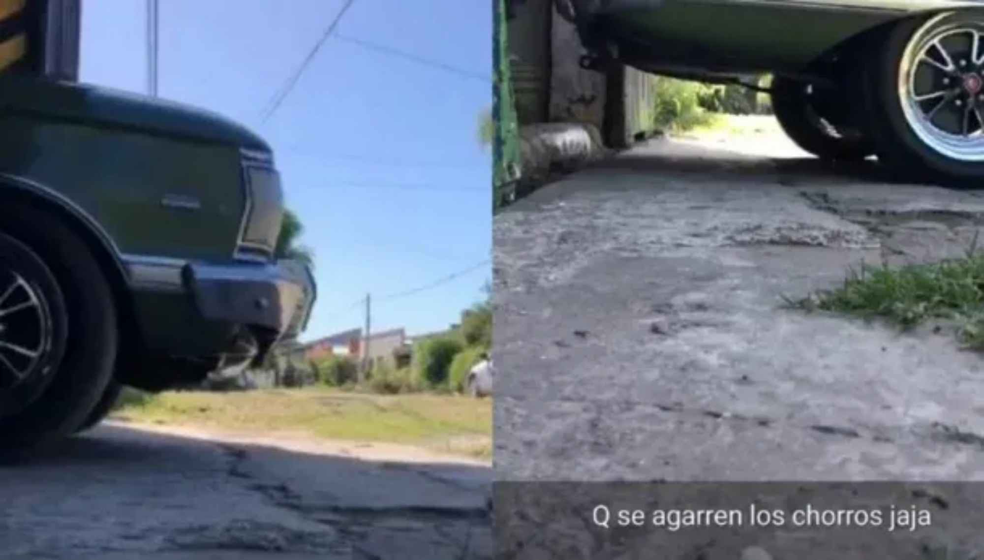 El video mostraba un auto emblemático de la represión durante la última dictadura junto con el mensaje “que se agarren los chorros, jaja” mientras se escuchaba una marcha militar