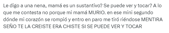 El mensaje furor en redes sociales.