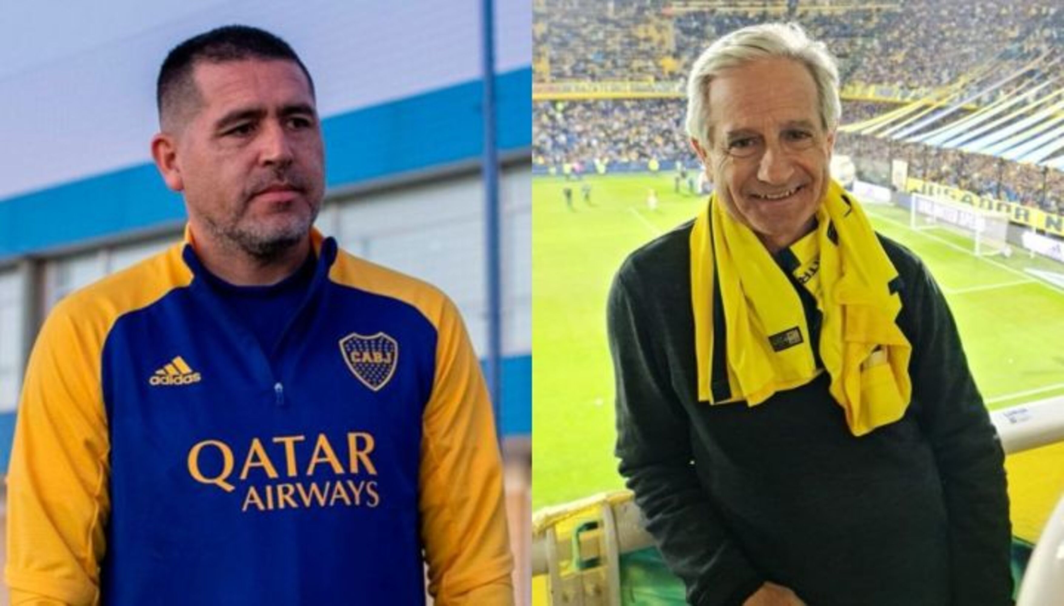 Juan Román Riquelme y Andrés Ibarra, enfrentado por las elecciones en Boca.