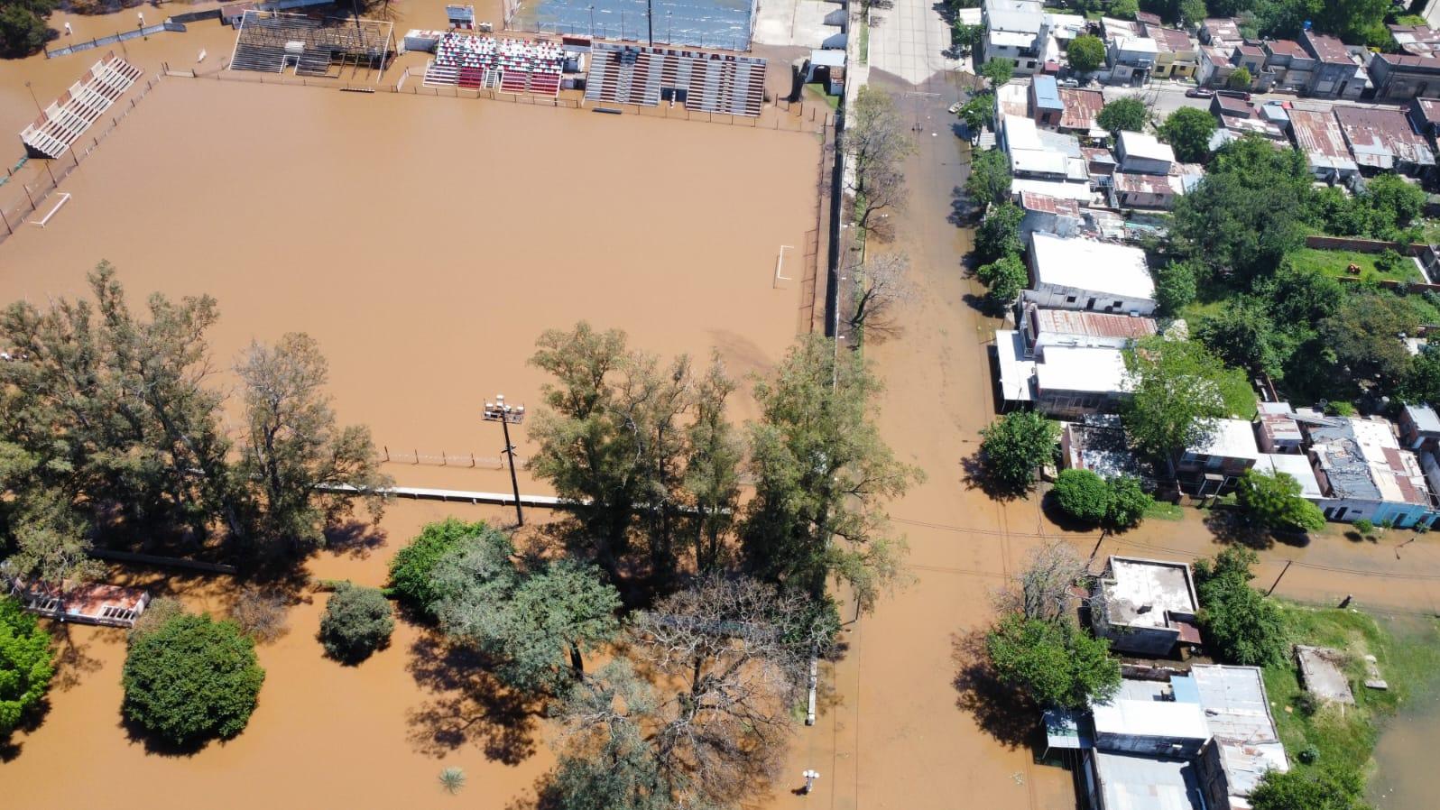 Cerca de 500 familias fueron evacuadas de sus viviendas de la ciudad entrerriana de Concordia (Télam).