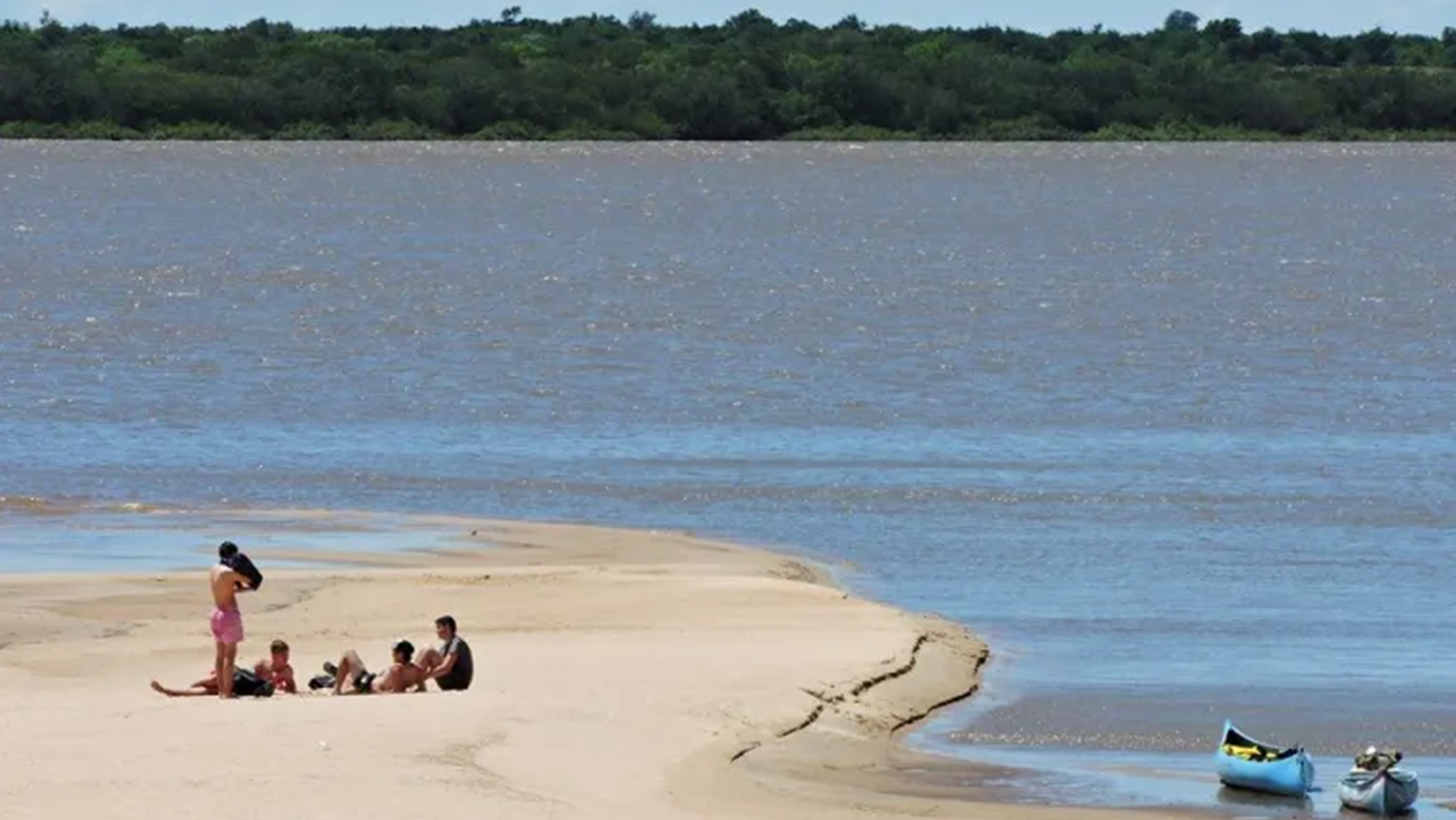 Cinco playas que parecen del Caribe, pero son de río.  