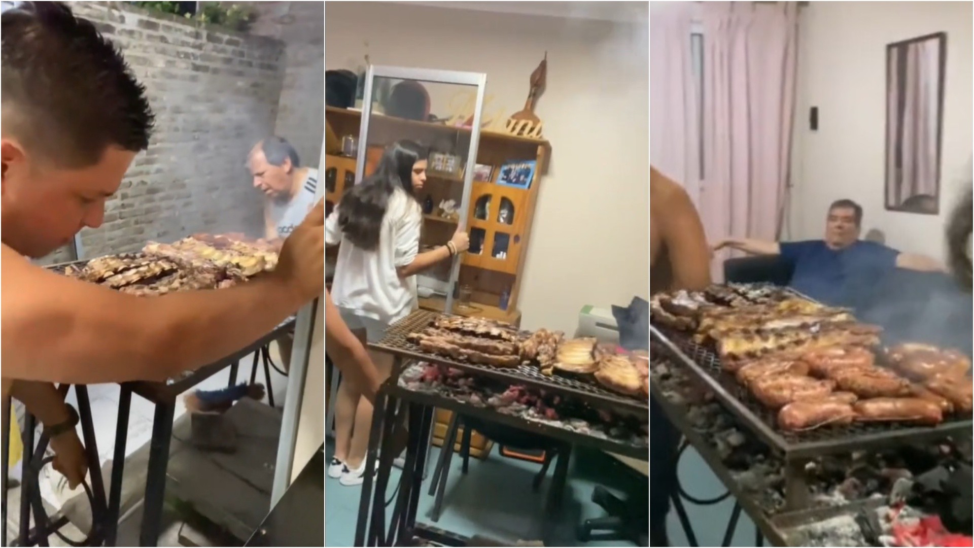 Hacían un asado para Navidad, se largó la lluvia en plena noche y tomaron una drástica decisión 