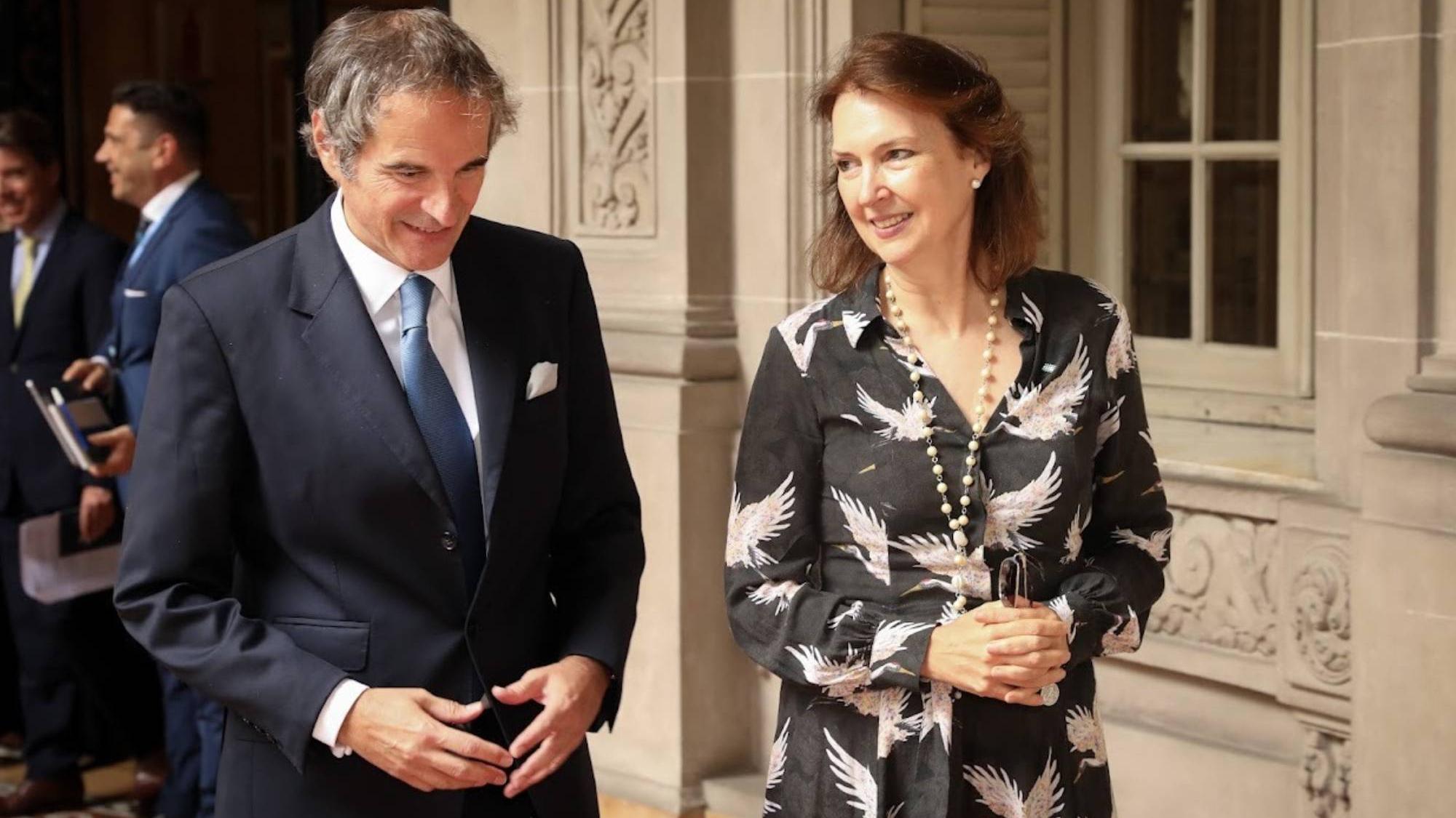 Diana Mondino recibió a Rafael Grossi y reafirmó el compromiso de Argentina con el organismo internacional de energía atómica.