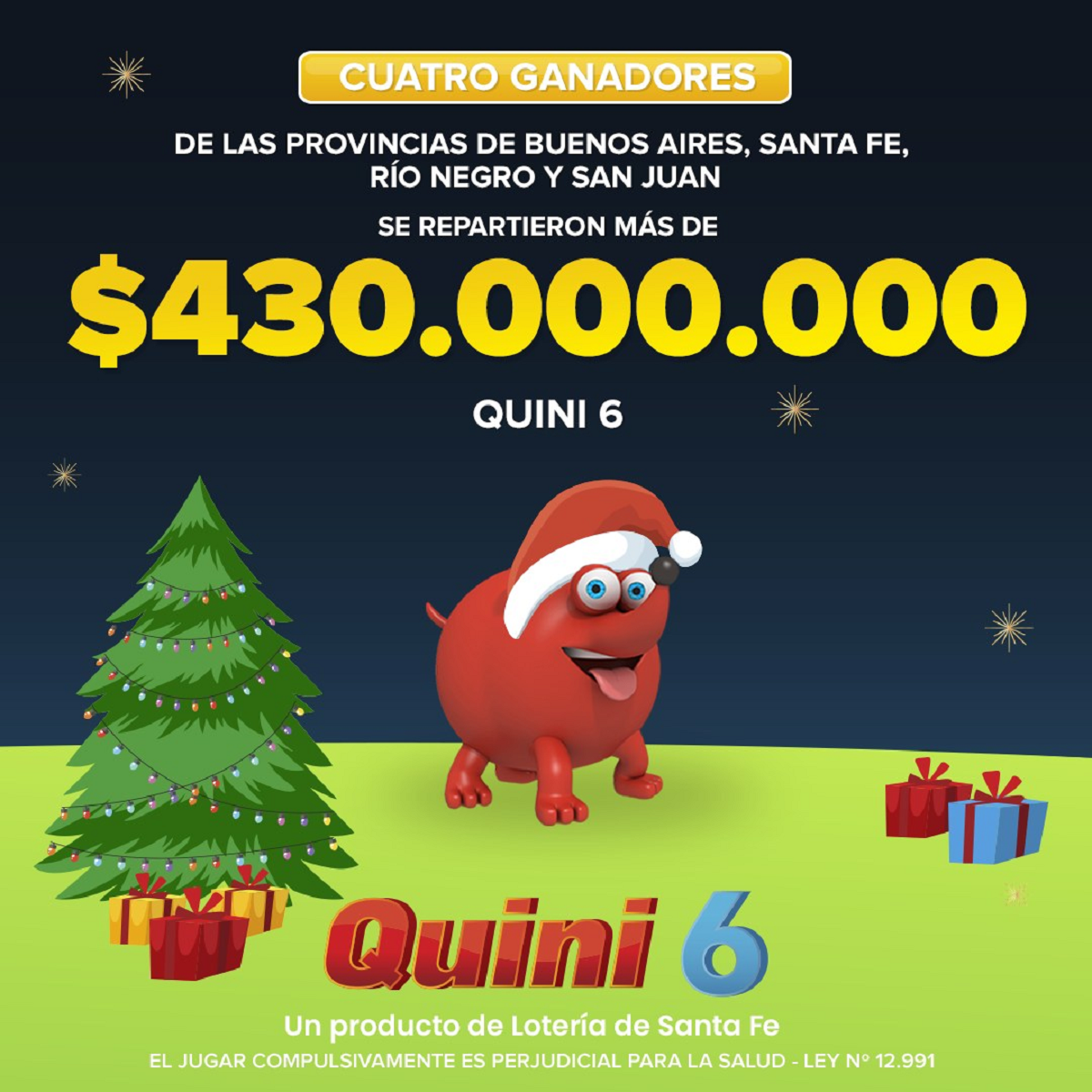 Los ganadores del sorteo del   <a href='https://www.cronica.com.ar/tags/Quini 6'>Quini 6</a> correspondiente al 24 de diciembre.