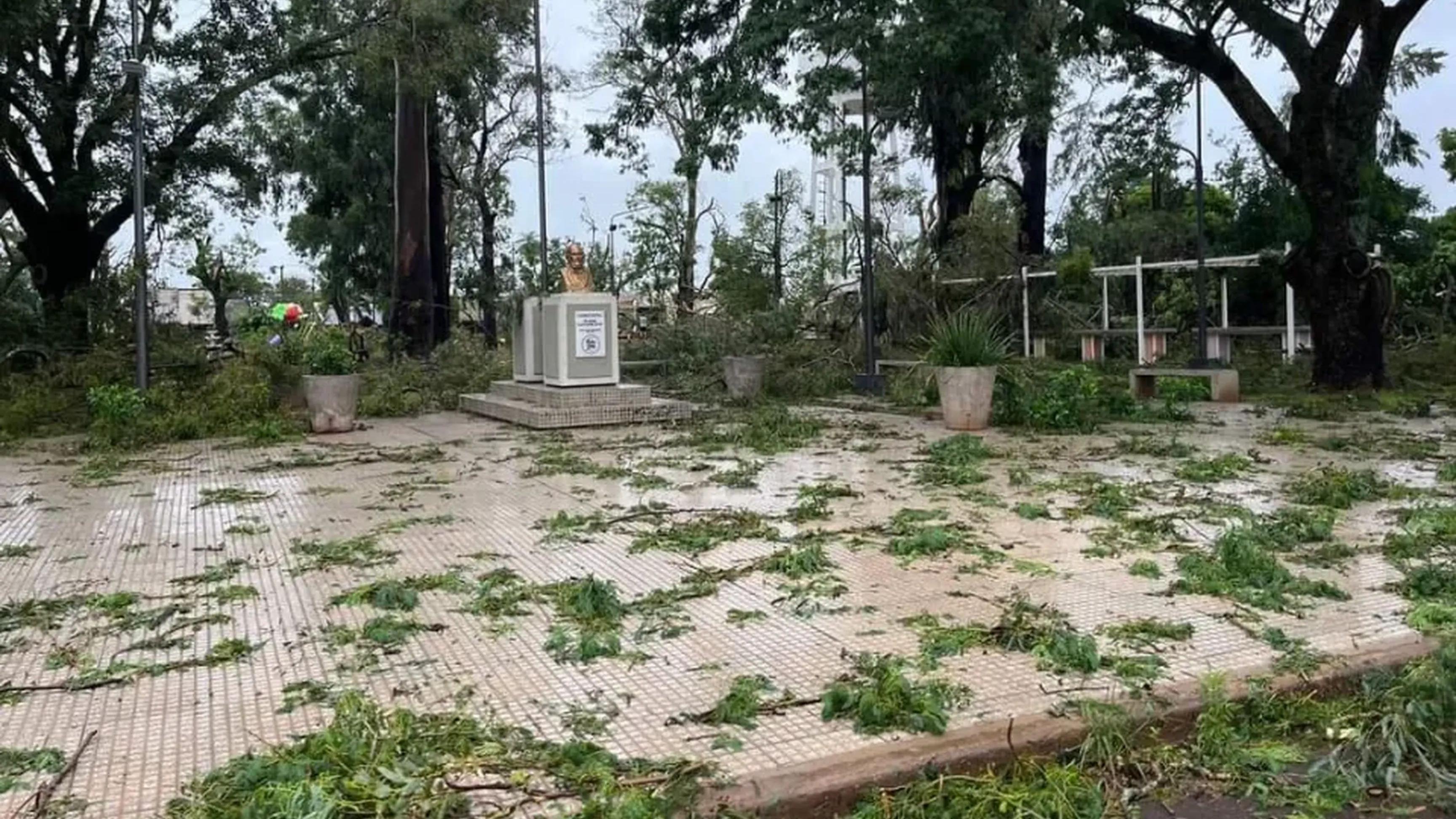 Temporal en Corrientes generó destrozos.