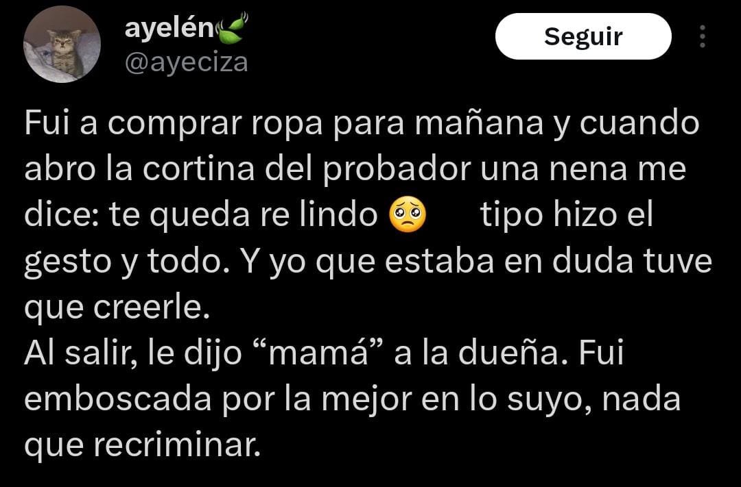 Fue a comprar ropa y se encontró con la hija de la vendedora que le hizo una maravillosa jugada